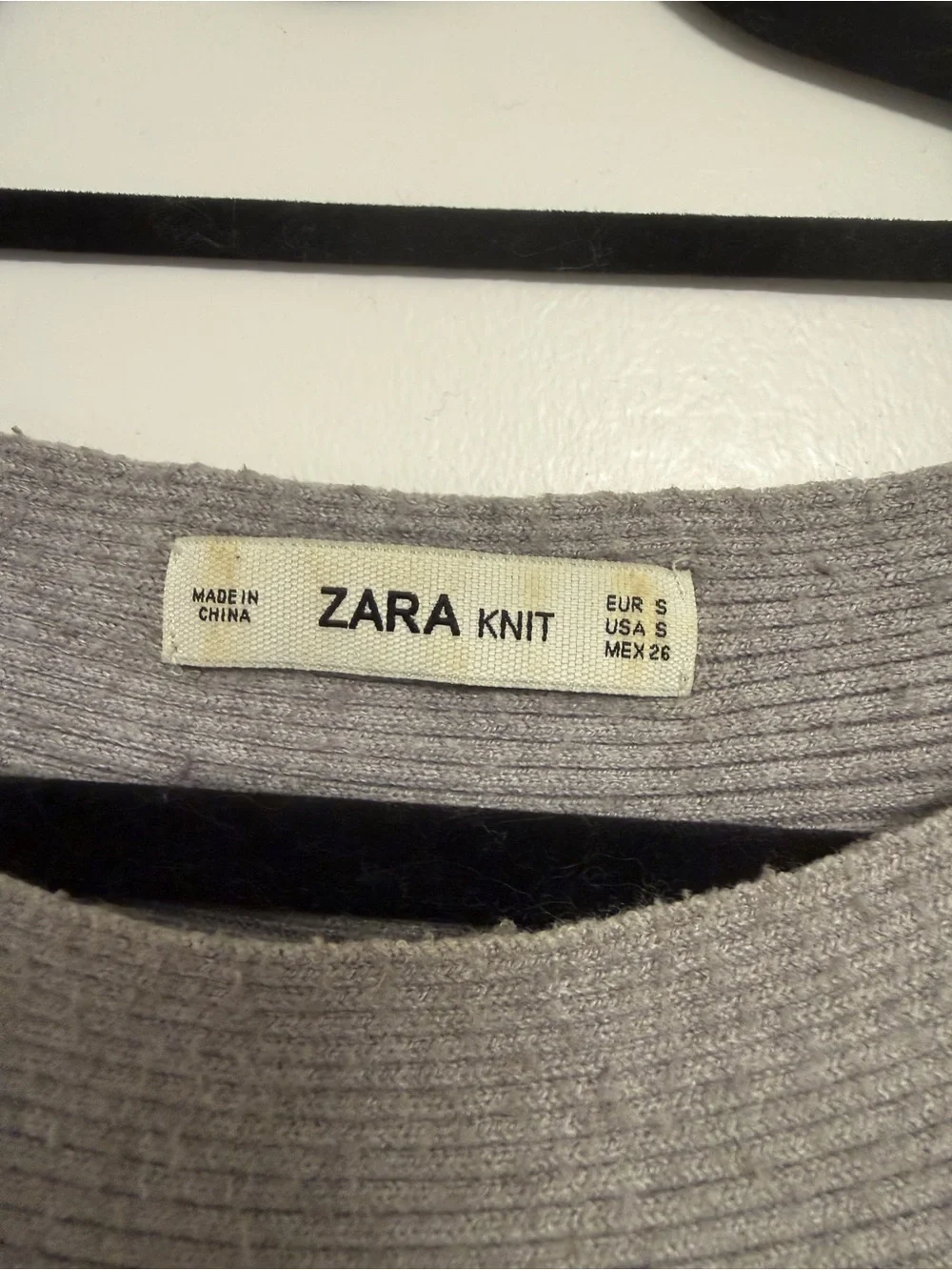 Zara light ribbed